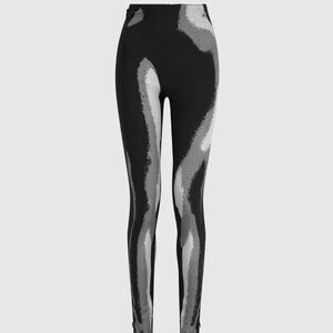 Body Print Leggings from Maniere De Voir - White/Grey, US 4